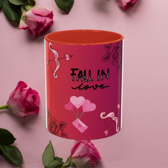 Mug Fall in Love for Valentines Accent Coffee Mug (11, 15oz)