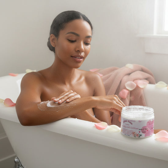 Island Rose: “Tease Me” Royal Jelly + Vitamin C whipped Body Scrub