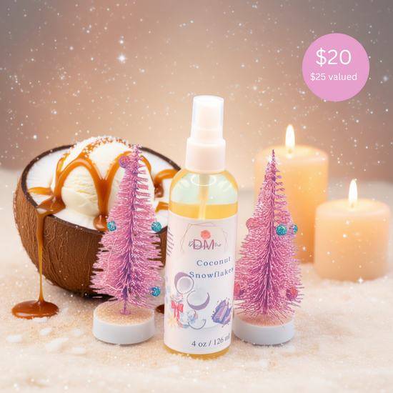 Coconut Snowflakes: Vitamin E + Nourishing Body Oil