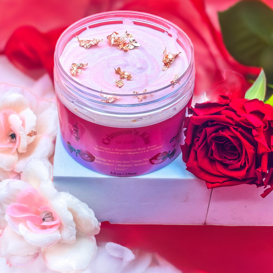 Crimson kiss: I’m Yours collagen + Nourishment Body Butter